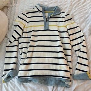 Striped quarter zip